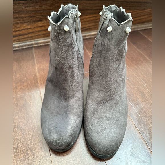 Women’s Ankle Boots with Square Chunky Heels, Size US 7 = 23.5cm - Picture 3 of 11